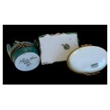 Cat and Tiger Motif Trinket Boxes by Limoges of France and More