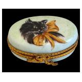 Cat and Tiger Motif Trinket Boxes by Limoges of France and More