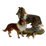 Three Collectible Dog Figurines