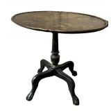 Vintage Asian Motif Accent Tripod Table