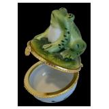 Butterfly, Train and Frog Motif Trinket Boxes by Limoges of France, Empress Arts and More