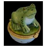 Butterfly, Train and Frog Motif Trinket Boxes by Limoges of France, Empress Arts and More