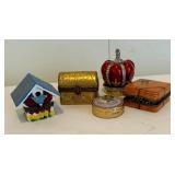 Five Trinket Boxes by Limoges of France and More