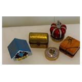 Five Trinket Boxes by Limoges of France and More