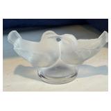 Lalique Lovebirds Figurine
