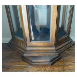 Distinctive Vintage Hexagon Shaped Display Case