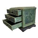 Lovely Vintage Resin Jewelry Box