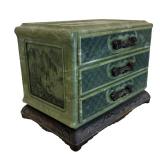 Lovely Vintage Resin Jewelry Box