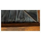 Stunning Artisan Crafted Stained Glass Panel Signed by Mike Mealey