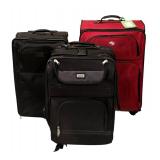 Three Suitcases by Tumi, American Tourister and Impak