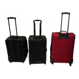 Three Suitcases by Tumi, American Tourister and Impak