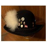 Vintage Scherzer of Salzburg Hat with Collectable Pins