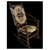 Southwestern Style Bent Wood Rocking Chair