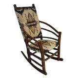 Southwestern Style Bent Wood Rocking Chair