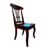Beautiful Set of Four Cherry Wood Dining Chairs