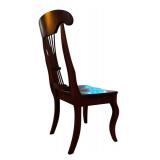 Beautiful Set of Four Cherry Wood Dining Chairs