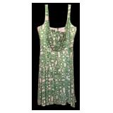 Spring is Coming / Beautiful Sleeveless Green and White Calvin Klein Top