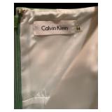 Spring is Coming / Beautiful Sleeveless Green and White Calvin Klein Top