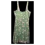 Spring is Coming / Beautiful Sleeveless Green and White Calvin Klein Top