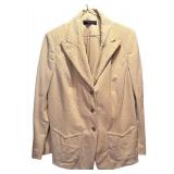 Two Gorgeous Chord Blazers in Navy (De Mura) and Tan (Dana Buchman)