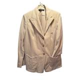 Two Gorgeous Chord Blazers in Navy (De Mura) and Tan (Dana Buchman)