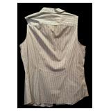 Three Sleeveless Button-Down Blouses by Jones New York, Kasper and Eddie Bauer