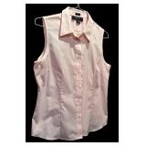 Three Sleeveless Button-Down Blouses by Jones New York, Kasper and Eddie Bauer