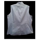 Three Sleeveless Button-Down Blouses by Jones New York, Kasper and Eddie Bauer