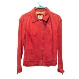 Gorgeous Dark Pink 100% Leather Jacket by Live A Little