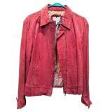Gorgeous Dark Pink 100% Leather Jacket by Live A Little