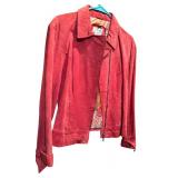 Gorgeous Dark Pink 100% Leather Jacket by Live A Little