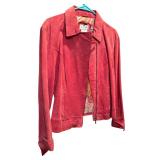 Gorgeous Dark Pink 100% Leather Jacket by Live A Little