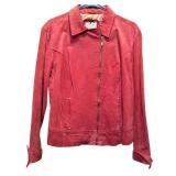 Gorgeous Dark Pink 100% Leather Jacket by Live A Little