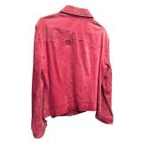 Gorgeous Dark Pink 100% Leather Jacket by Live A Little