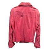 Gorgeous Dark Pink 100% Leather Jacket by Live A Little