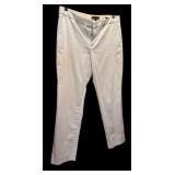 Banana Republican Sky Blue Pants and Lands End Button Down Green, Blue and White Shirt