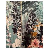 Gorgeous Sleeveless Dress / Closet by London Dress with Flowers, Back Zipper and Belt