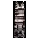 Two Black Dresses by Emma Michele & Jessica Howard &  / Black with White Polka Dots / Black with White Stripes