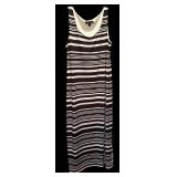 Two Black Dresses by Emma Michele & Jessica Howard &  / Black with White Polka Dots / Black with White Stripes