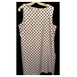 Two Black Dresses by Emma Michele & Jessica Howard &  / Black with White Polka Dots / Black with White Stripes