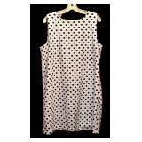 Two Black Dresses by Emma Michele & Jessica Howard &  / Black with White Polka Dots / Black with White Stripes