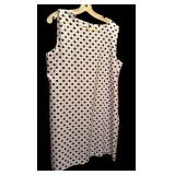 Two Black Dresses by Emma Michele & Jessica Howard &  / Black with White Polka Dots / Black with White Stripes