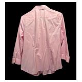 Ralph Lauren Pink Button Down and White Pants by Adrianna Papell