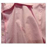 Ralph Lauren Pink Button Down and White Pants by Adrianna Papell