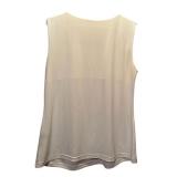 Spring Is Coming! White Sleeveless Shirt by Garage and Blue and Green Floral Pants by Charter Club