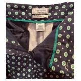 Spring Is Coming! White Sleeveless Shirt by Garage and Blue and Green Floral Pants by Charter Club