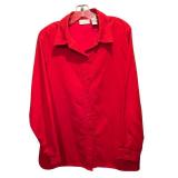 Two Suede Button-Down Shirts (Red and Blue) and Posh Ultrasuede Dress in Purple