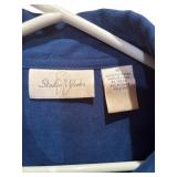 Two Suede Button-Down Shirts (Red and Blue) and Posh Ultrasuede Dress in Purple