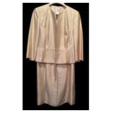 Vintage Laura Ashley 2 Piece Dress and Jacket in Gold