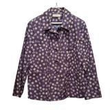 Judith Hart Lightweight Jacket in Navy with White Daisies